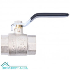 TIM DE1205X кран шаровой В×В 3/4 PN40 рычаг черный