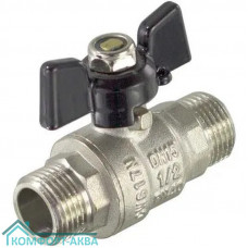 TIM DE1217X кран шаровой Н×Н 1/2 PN40 бабочка черный