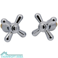 MIXXUS DOMINOX AC0027 ручка для смесителя с кран-буксой силумин хром, 2 шт