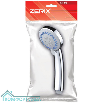 ZERIX ZX1082 лейка для душа ручная 4-режима, цвет хром