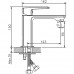 Haiba HB10176 смеситель для раковины, латунь, цвет хром