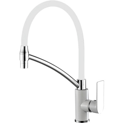 Haiba HB72505-8 смеситель для кухни, латунь, цвет белый/хром