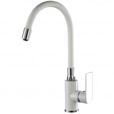 Haiba HB73505-8 смеситель для кухни, латунь, цвет белый/хром