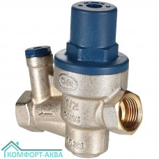 Valtec Mini OR.218.N.04 редуктор давления с фильтром мембранный латунь никелированная ВР 1/2", 1-6 бар