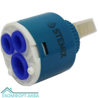 Stemix STM-KRT-40 картридж для смесителя 40 мм латунный шток без ножек 2-режима