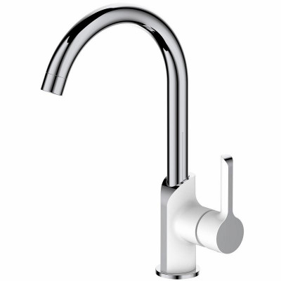 Haiba HB70805-8 смеситель для кухни, латунь, цвет белый/хром