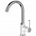 Haiba HB70805-8 смеситель для кухни, латунь, цвет белый/хром
