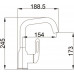 Haiba HB10825-3 смеситель для раковины, сталь нержавеющая 304, цвет оружейная сталь