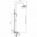 Haiba HB24505-3 душевая система, латунь, цвет вороненый