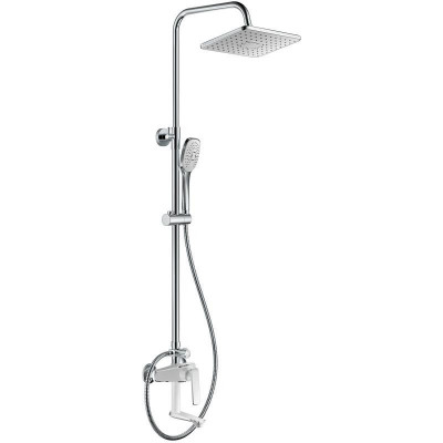 Haiba HB24548-8 душевая система, латунь, цвет белый/хром