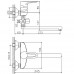 Haiba HB2168 смеситель для ванны, латунь, цвет хром