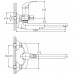 Haiba HB2215 смеситель для ванны, латунь, цвет хром