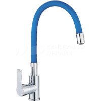 Haiba HB70112-4 смеситель для кухни, латунь, цвет хром, синий