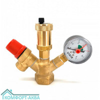 Vieir Мини AQ1123 группа безопасности котла, 1" 3 bar