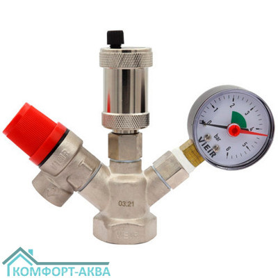 Vieir Мини AQ1123N группа безопасности котла, 3/4" 3 bar