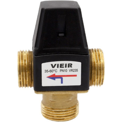 Vieir VR234 клапан смесительный термостатический 3/4" 35-60℃