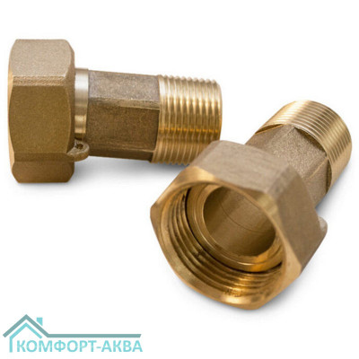 Vieir американка для счетчика 1/2×3/4 В×Н латунь CW617N, VR27-34FM