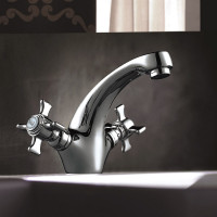 Haiba HB1024 смеситель для раковины, латунь, цвет хром