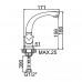 Stemix STM 327-276F-027 смеситель для кухни, силумин, цвет хром