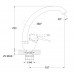 Stemix STM 307-011F-045 смеситель для кухни, силумин, цвет хром