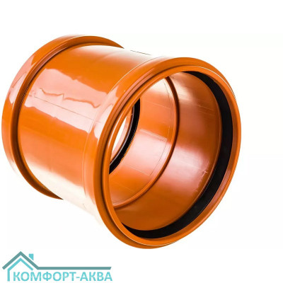 EUROPLAST муфта соединительная ⌀110 мм рыжий