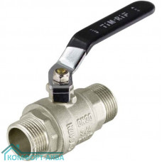 TIM DE1206X кран шаровой Н×Н 3/4 PN40 рычаг черный