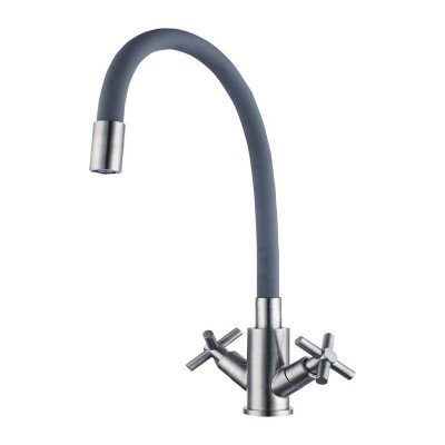 Stemix SUS 808-271F-1 GRAY смеситель для кухни, сталь нержавеющая 304, цвет серый