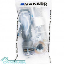MAKADR MSN23.Zn.55 MN41 35344 арматура смывного бачка унитаза, нижняя подводка 1/2" кнопка 1 шт белый, старт-стоп - да