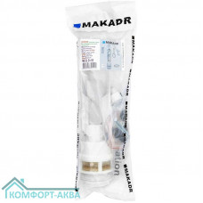 MAKADR MS23.Zn55 "ABC" ЭКОНОМ 35202 сливной механизм бачка унитаза кнопка 1 шт белый, старт-стоп - да
