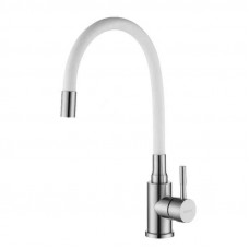 Stemix SUS 800-016F WHITE смеситель для кухни, сталь нержавеющая 304, цвет белый