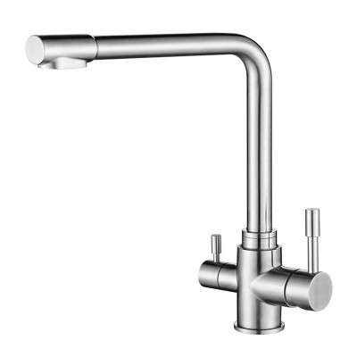 Stemix SUS 8010-1801 смеситель кухня и кран фильтр, сталь нержавеющая 304, цвет сатин