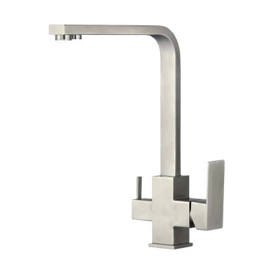 Stemix SUS 8014-1801 смеситель кухня и кран фильтр, сталь нержавеющая 304, цвет сатин