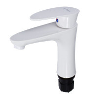 Stemix PL700-001F смеситель для раковины, АВС пластик, цвет белый