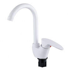 Stemix PL700-011F-2 смеситель для кухни, АВС пластик, цвет белый