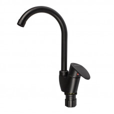Stemix PL703-011F-2 смеситель для кухни, АВС пластик, цвет черный