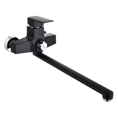 Stemix PL708-006E смеситель для ванны, АВС пластик, цвет черный