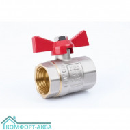 ТСМ WP0594 кран шаровой В×В 3/4 PN25 бабочка красный