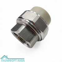Alpha усиленная американка ВР 32×1 PPR/латунь серый