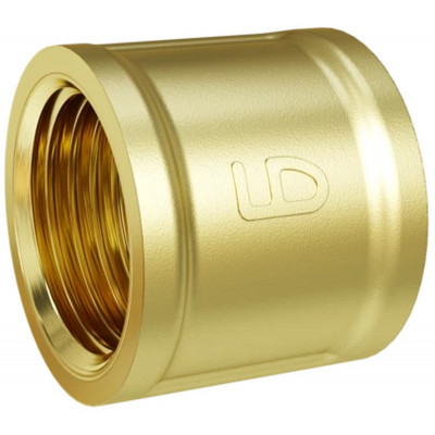 LD Pride муфта В×В 1/2 латунь ЛС59-1В, LD.65.502.15