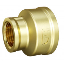 LD Pride муфта переходная В×В 3/4×1/2 латунь ЛС59-1В, LD.65.516.20х15