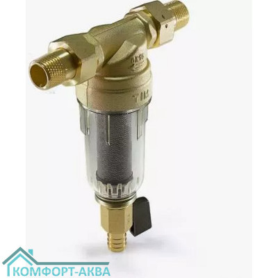 TIM JH-1004 фильтр промывной без манометра НР 1/2", латунь, ударопрочный пластик