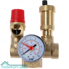 TIM JH1026-3 группа безопасности котла, 1" 3 bar