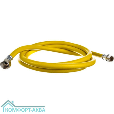 OVERCON 4630056915087 шланг газовый 200см В×Н 1/2 ПВХ желтый