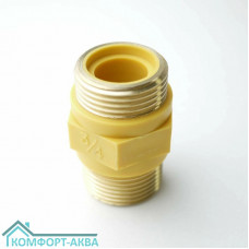 TIM BSM033 диэлектрическая вставка Н×Н 3/4", полиамид, резьба латунь