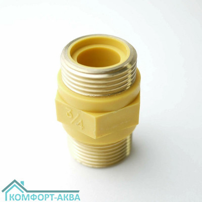 TIM BSM033 диэлектрическая вставка Н×Н 3/4", полиамид, резьба латунь