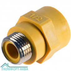 TIM BSFM022 диэлектрическая вставка В×Н 1/2", полиамид, резьба латунь
