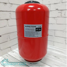 Alpha VT 5L бак расширительный 5 л, вертикальная установка, красный