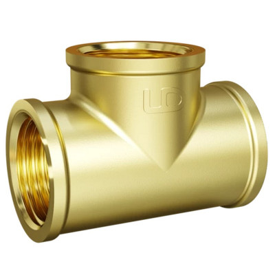 LD Pride тройник переходной В×В×В 3/4×1/2×3/4 латунь ЛС59-1В, LD.65.523.20x15x20