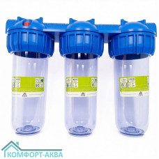 Alpha 3P-TRIO-3/4 фильтр магистральный для холодной воды, 10 SL, ВР 3/4", 3 ступ.