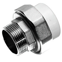 Valfex Standard американка НР 63×2 PPR/латунь ЛС59-1, белый, 10156050